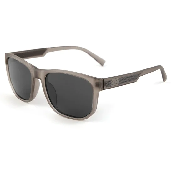 Слънчеви очила Techsuit Polarized Sunglasses (8502) - мъжки, поляризирани, Wayfarer дизайн - Сив