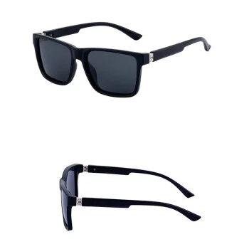 Слънчеви очила Techsuit Polarized Sunglasses (8506) - мъжки, поляризирани, квадратна рамка - Мат Сив