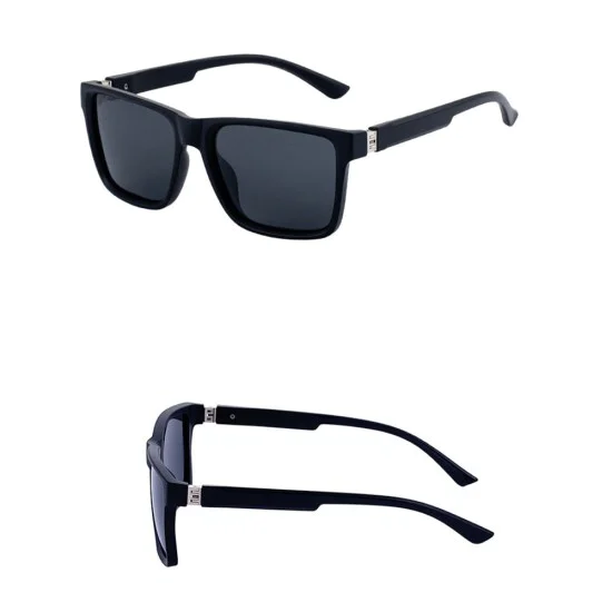 Слънчеви очила Techsuit Polarized Sunglasses (8506) - мъжки, поляризирани, квадратна рамка - Мат Сив