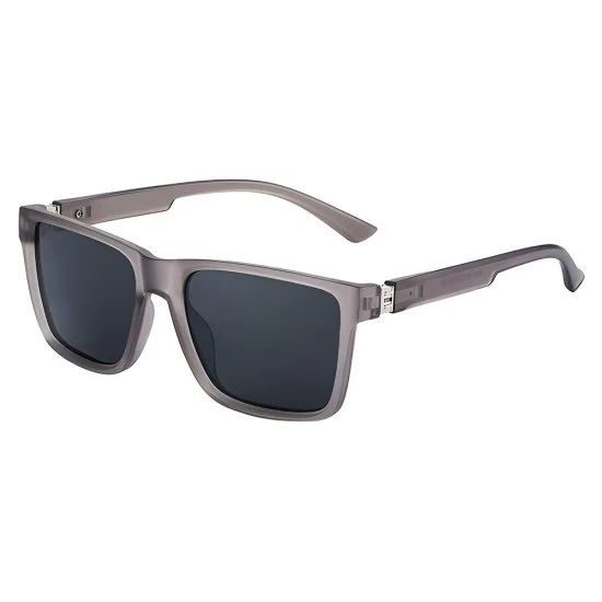 Слънчеви очила Techsuit Polarized Sunglasses (8506) - мъжки, поляризирани, квадратна рамка - Мат Сив