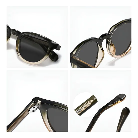 Слънчеви очила Techsuit Polarized Sunglasses (8663) - мъжки, поляризирани, TR90 - Кафяв (Hawksbill Tea)