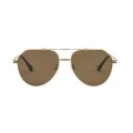 Слънчеви очила Techsuit Premium Polarized Sunglasses (8622) - унисекс, авиаторски, поляризирани - Златист