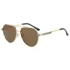 Слънчеви очила Techsuit Premium Polarized Sunglasses (8622) - унисекс, авиаторски, поляризирани - Златист