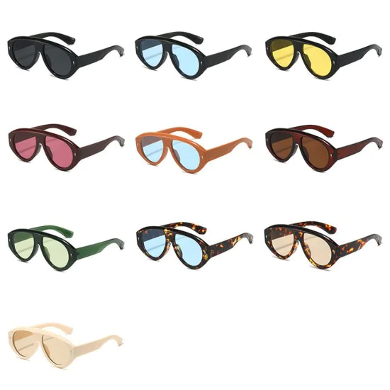 Слънчеви очила Techsuit Premium Sunglasses (3991) - дамски, авиаторски, ретро стил - Черен