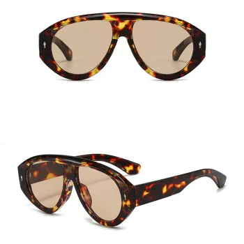 Слънчеви очила Techsuit Premium Sunglasses (3991) - дамски, авиаторски, ретро стил - Сафари