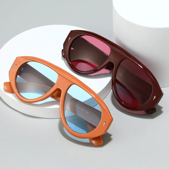 Слънчеви очила Techsuit Premium Sunglasses (3991) - дамски, авиаторски, ретро стил - Сафари