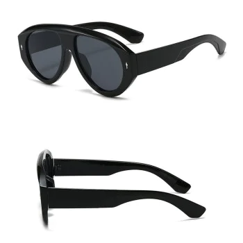 Слънчеви очила Techsuit Premium Sunglasses (3991) - дамски, авиаторски, ретро стил - Син (Blizzard Blue)