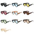 Слънчеви очила Techsuit Premium Sunglasses (3991) - дамски, авиаторски, ретро стил - Син (Blizzard Blue)