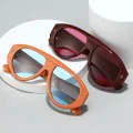 Слънчеви очила Techsuit Premium Sunglasses (3991) - дамски, авиаторски, ретро стил - Син (Blizzard Blue)