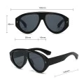 Слънчеви очила Techsuit Premium Sunglasses (3991) - дамски, авиаторски, ретро стил - Син (Blizzard Blue)