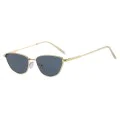 Слънчеви очила Techsuit Premium Sunglasses (622) - дамски, котешко око, минималистични - Черен