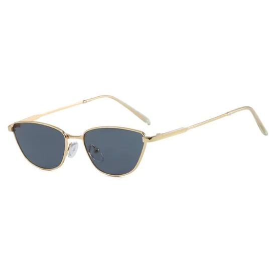 Слънчеви очила Techsuit Premium Sunglasses (622) - дамски, котешко око, минималистични - Черен