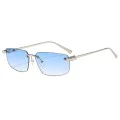 Слънчеви очила Techsuit Premium Sunglasses (S098) - унисекс, правоъгълни, без рамка - Glacier