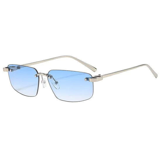 Слънчеви очила Techsuit Premium Sunglasses (S098) - унисекс, правоъгълни, без рамка - Glacier