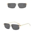 Слънчеви очила Techsuit Premium Sunglasses (S098) - унисекс, правоъгълни, без рамка - Син (Royal)
