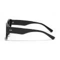 Слънчеви очила Techsuit Sunglasses (17002) - дамски, овална PC рамка, 90s стил - Сив / Светлокафяв