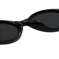 Слънчеви очила Techsuit Sunglasses (3952) - дамски, овална рамка, ретро-модерен стил - Черен