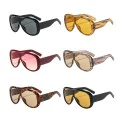 Слънчеви очила Techsuit Sunglasses (89337) - дамски, авиаторски, голяма рамка - Кафяв (Black Tea)