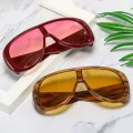 Слънчеви очила Techsuit Sunglasses (89337) - дамски, авиаторски, голяма рамка - Кафяв (Black Tea)