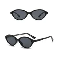 Слънчеви очила Techsuit Sunglasses (99034) - дамски, овална TR90 рамка - Черен