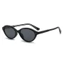 Слънчеви очила Techsuit Sunglasses (99034) - дамски, овална TR90 рамка - Черен