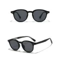 Слънчеви очила Techsuit Sunglasses (99046) - унисекс, кръгла TR90 рамка - Черен