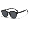 Слънчеви очила Techsuit Sunglasses (99046) - унисекс, кръгла TR90 рамка - Черен