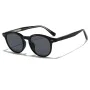Слънчеви очила Techsuit Sunglasses (99046) - унисекс, кръгла TR90 рамка - Черен