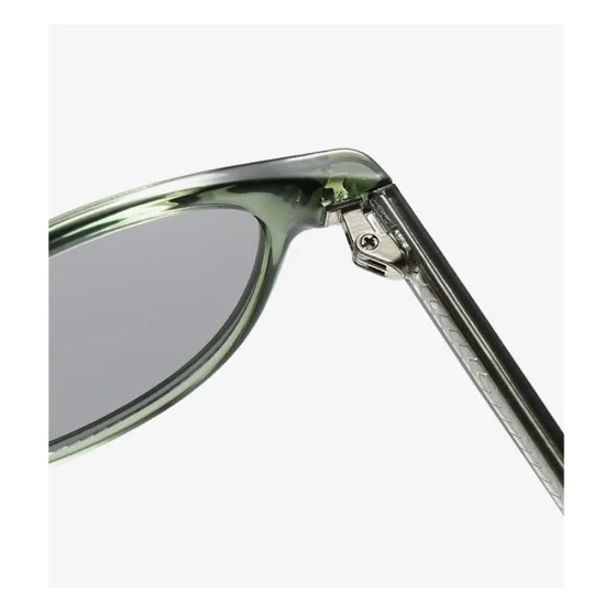 Слънчеви очила Techsuit Sunglasses (99046) - унисекс, кръгла TR90 рамка - Леопардов (Brown Print)