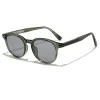 Слънчеви очила Techsuit Sunglasses (99046) - унисекс, кръгла TR90 рамка - Зелен