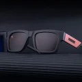 Слънчеви очила Techsuit Polarized Sunglasses (8491) - мъжки, поляризирани, квадратна рамка - Мат Черен / Череша