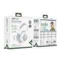 Слушалки с кабел Acefast (H18) - за деца, 85db ограничение, 40mm говорители, HD микрофон, 3.5mm, сгъваеми, IPX4 водоустойчиви, PU, 1.2m - Сиви