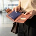 Смарт калъф за паспорт Mcdodo Smart Passport Holder Napa Pro (AT-4180) - Find My локатор, PU, 3 слота, 80-90dB, 220mAh - Черен