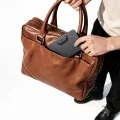 Смарт калъф за паспорт Mcdodo Smart Passport Holder Napa Pro (AT-4180) - Find My локатор, PU, 3 слота, 80-90dB, 220mAh - Черен
