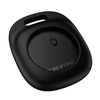 Смарт тракър Borofone (BC105) - съвместим с Google Find Hub, против загубване, сменяема батерия, за Android - Черен