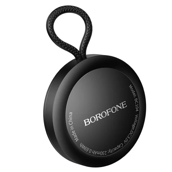 Смарт тракър Borofone Intelligent (BC104) - съвместим с Apple Find My, против загубване, до 12 месеца живот на батерията - Черен