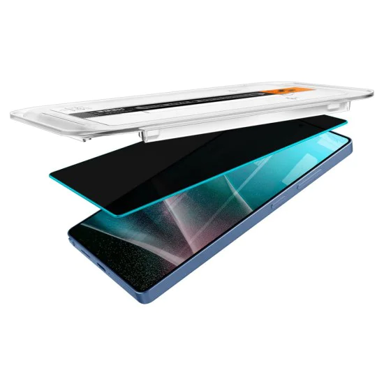 Spigen - Glas.tR EZ-FIT HD (2 Броя) - Samsung Galaxy S25 Ultra - Privacy (затъмнен под ъгъл)