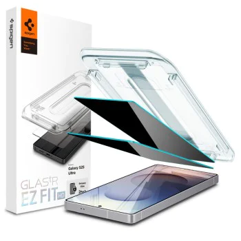 Spigen - Glas.tR EZ-FIT HD (2 Броя) - Samsung Galaxy S25 Ultra - Privacy (затъмнен под ъгъл)