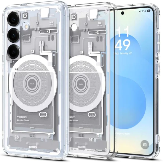 Spigen - Ultra Hybrid Zero One MagSafe - Samsung Galaxy S25 - Бял