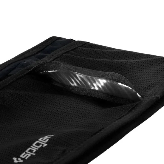 Спортна чантичка за кръст за бягане Dynamic Shield A712 (AMP11676), водоустойчива, размер M - Spigen - Черен