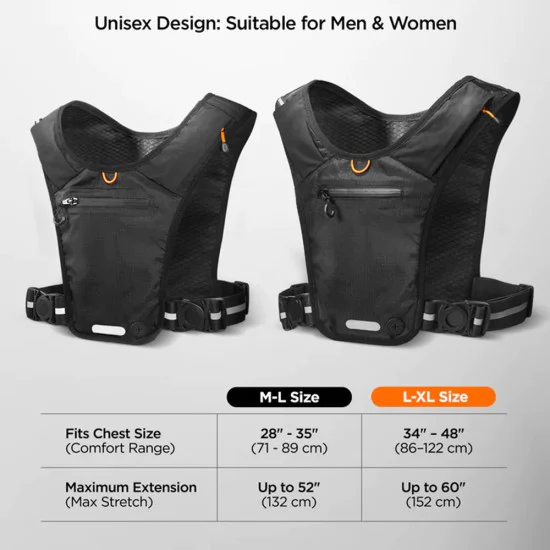 Спортна жилетка Spigen Running Vest Dynamic Shield™ A720 - Cordura найлон, светлоотразителна - Черна