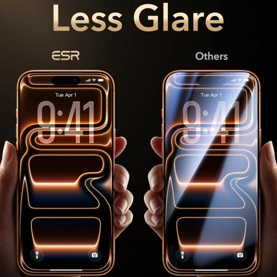 Стъклен протектор ESR Armorite Pro UltraFit - iPhone 18 Pro Max / iPhone 17 Pro Max - Черен
