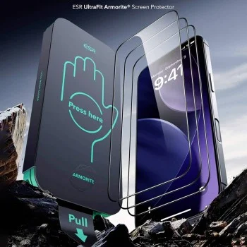 Стъклен протектор ESR Armorite Screen Protector UltraFit (2 броя в комплект) - iPhone 18 Pro Max / iPhone 17 Pro Max - Черен