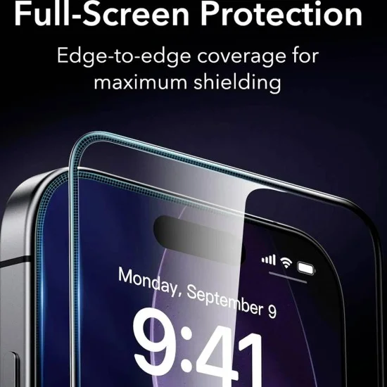 Стъклен протектор ESR Armorite Screen Protector UltraFit (2 броя в комплект) - iPhone 18 Pro Max / iPhone 17 Pro Max - Черен