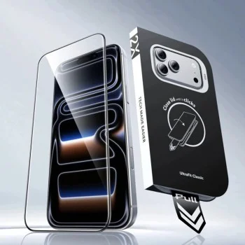 Стъклен протектор ESR Tempered Glass UltraFit Classic (2 броя в комплект) - iPhone 18 Pro Max / iPhone 17 Pro Max - Черен