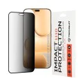 Стъклен протектор за Honor 600 Lite - 111D Privacy Full Glue - Techsuit - Черен