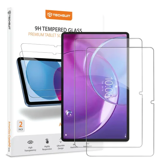 Стъклен протектор за Lenovo Idea Tab Pro Gen 2 - ArmorGlass CrystalHD (2 броя) - Techsuit - Прозрачен