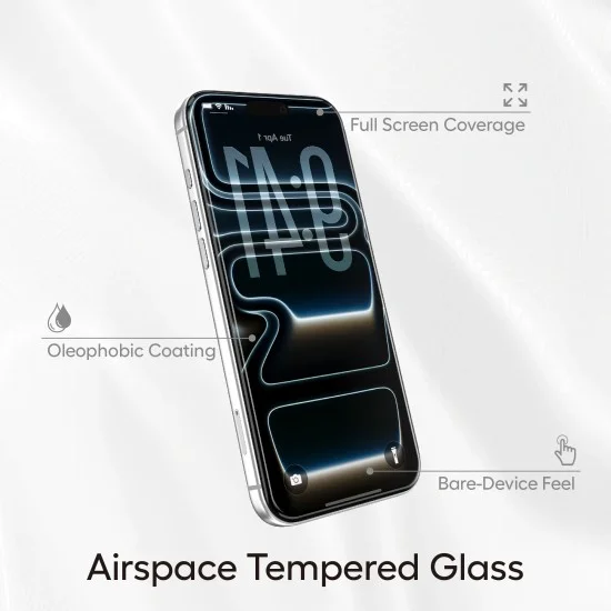 Стъклен протектор Lito Airspace Border - iPhone 18 Pro / iPhone 17 Pro - Прозрачен
