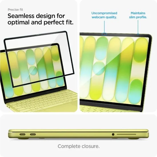 Стъклен протектор за MacBook Neo 13 - Glas.tR Slim - Spigen - Черен