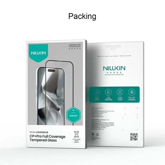 Стъклен протектор Nillkin CP+PRO Anti-Explosion - Samsung Galaxy A57 - Черен